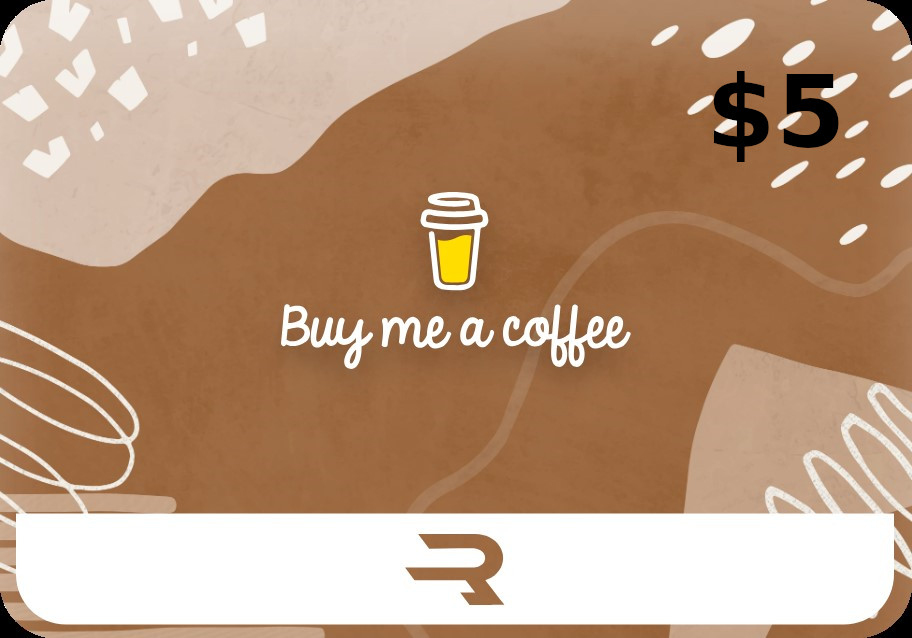 Rewarble Buy Me a Coffee USD 5 Gift Card cover art