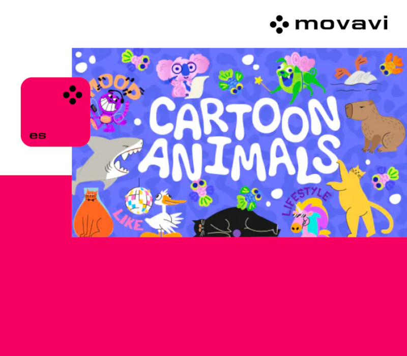 Movavi Video Editor 2025 - Cartoon Animals Pack DLC cover art