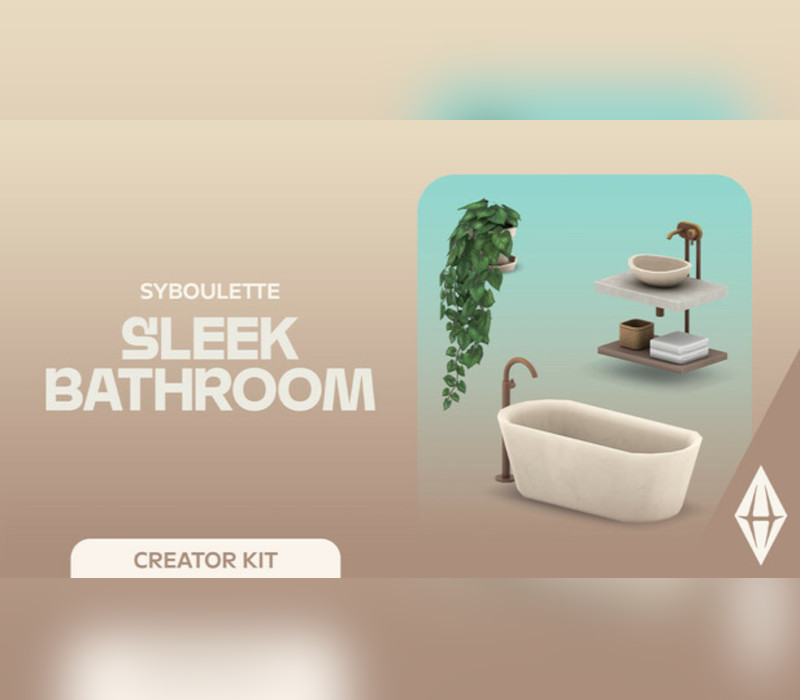 The Sims 4 - Sleek Bathroom Kit DLC cover art